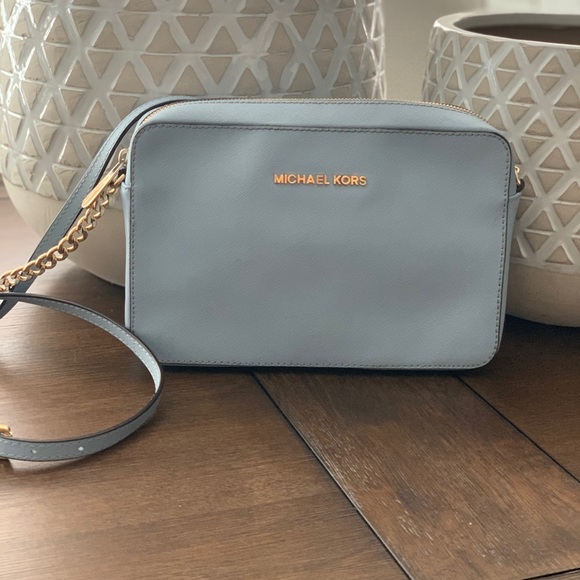 Michael Kors Handbags - Baby Blue Michael Kors medium crossbody bag